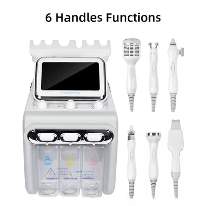 6 handles functions of Professional Hydro Dermabrasion Machine 